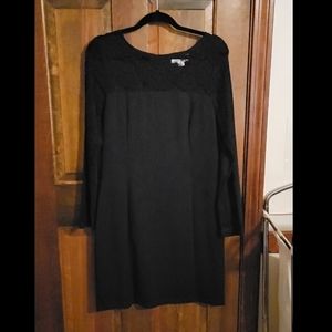 Black dress with lace